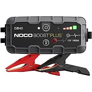 Resale,AC] $71.99 | NOCO Boost Plus GB40 1000A 12V Car Battery Jump Starter for 6L Gas or 3L Diesel (Used - Like New) at Amazon