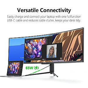 INNOCN 49" 240Hz Curved Monitor Ultrawide Gaming QHD 5120 x 1440P Computer Monitor 49C1S $624.97