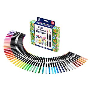 50-Count Crayola Color & Detail Drawing Marker Set $7.49 + Free Shipping w/ Prime or on $35