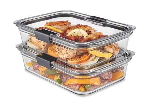 Rubbermaid Brilliance Glass Fo...2,BPA-Free,Leak-Proof,Clear