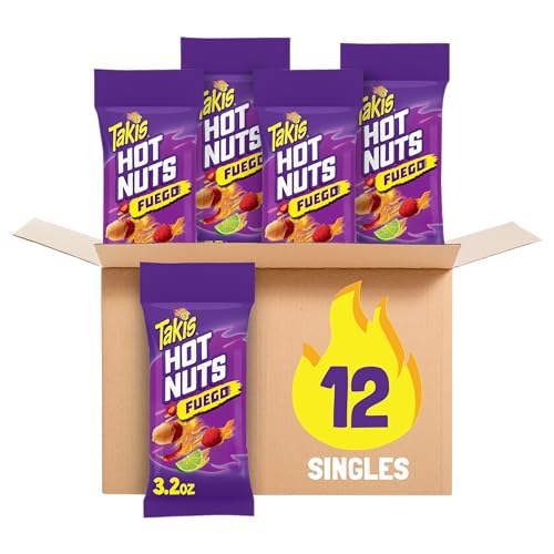 Takis Fuego Hot Nuts 12 pc / 3...me Spicy Double-Crunch Peanuts