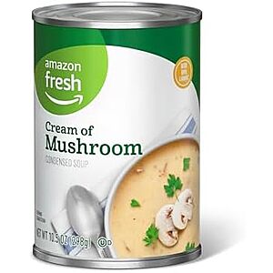 Amazon Fresh Cream of Mushroom Soup 10.5 Ounce~$0.59 With S&S @ Amazon~Buy 4 & Save More