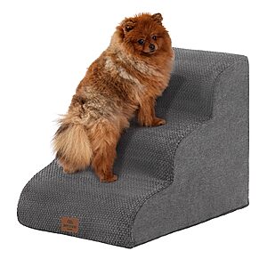 17.1" Joydeco 3-Step Non-Slip Balanced Ramp Pet Stairs for Dogs/Cats $18.49 + Free Shipping w/ Prime or on $35