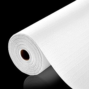 Aliuni 12"x10' Non-Slip/Adhesive Kitchen Cabinet Liner Mat (White) $6.45