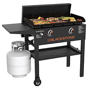Select Stores:28" 2-Burner Blackstone Outdoor Griddle w/ Hard Cover $178 + Free S&H