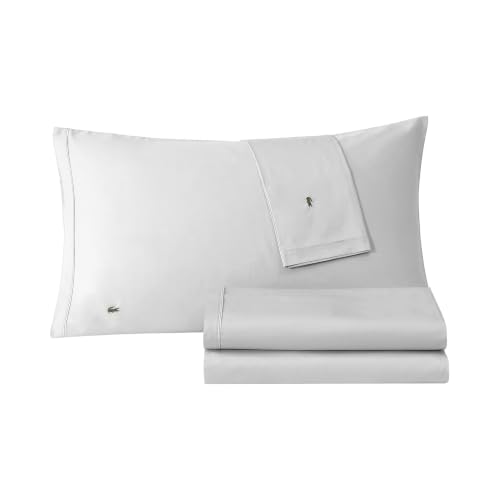 Lacoste 100% Cotton Percale 4-...ton – Solid,Micro Chip,Queen
