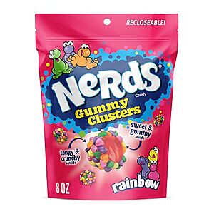 S&S] $2.54 | 8-Oz Nerds Gummy Clusters (Rainbow) at Amazon