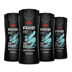 SnS,AC] $10.22* | 4-Count 16-Oz Axe Body Wash (Sage & Cedarwood) at Amazon