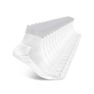 15-Pack Penn Men’s Cushioned Quarter Socks (White or Black) $9.98 ($0.67/ea) + Free Shipping w/ Walmart+ or on $35