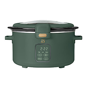 4-Qt.Beautiful Digital Slow Cooker w/ Hinged Locking Lid (Thyme Green) $26.19 + Free Shipping w/ Walmart+ or on $35