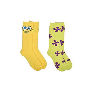 2-Pair Women's Character Socks (SpongeBob,Care Bears,Harry Potter & More,Sizes 4-10) from $3.51 + Free S&H w/ Walmart+ or on $35+ or Free Store Pickup from Walmart