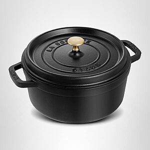 STAUB Cast Iron Dutch Oven 4-qt Round Cocotte,Made in France,Serves 3-4 (various colors) $149.95
